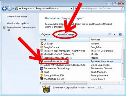 Cum de a elimina securitatea pe internet norton (norton) Cum de a elimina securitatea pe internet norton