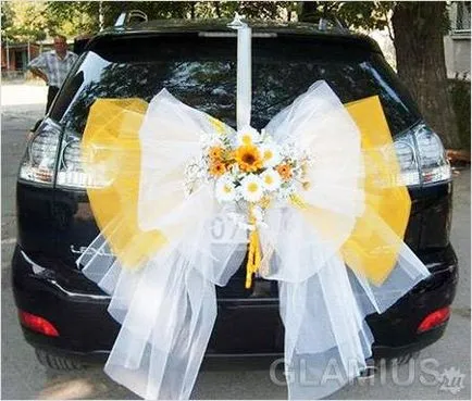 Cum de a decora masina pentru o fotografie de nunta