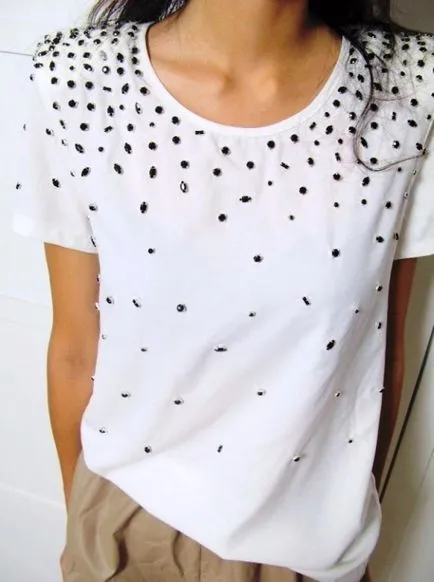 Cum de a decora un tricou cu mâinile cum să facă un elegant T-shirt