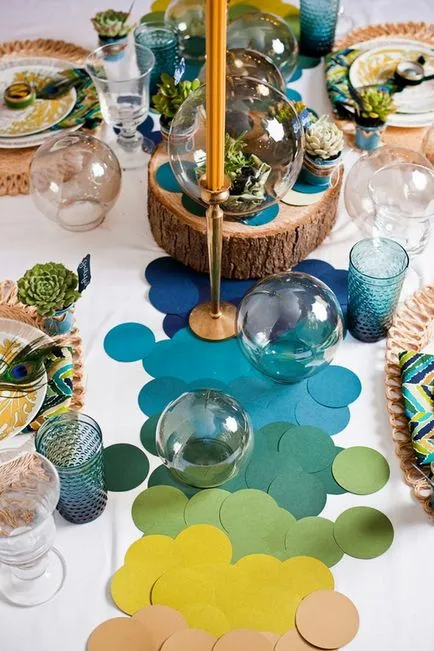 Cum de a decora o masă pentru o zi de naștere - 30 de idei frumoase (Decorați ziua de masă) Cum de a decora o masă pentru o zi de naștere - 30 de idei frumoase