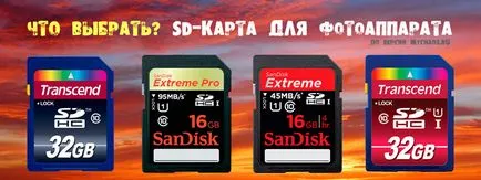 Ce card SD pentru aparatul de fotografiat pentru a selecta principalele criterii (aparat foto) Ce card SD pentru aparatul de fotografiat pentru a selecta principalele criterii