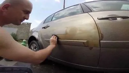 Cum să picteze peste zgârieturile pe masina