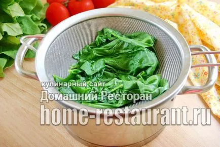 Cum să înghețe pas cu pas instrucțiunile de spanac cu fotografii