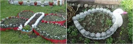 Paturi de sticle de plastic, modul de a face propriile lor mâini (paturi) Paturi de sticle de plastic, cum să facă propriile lor mâini