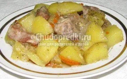 tocană de cartofi cu carne de pui