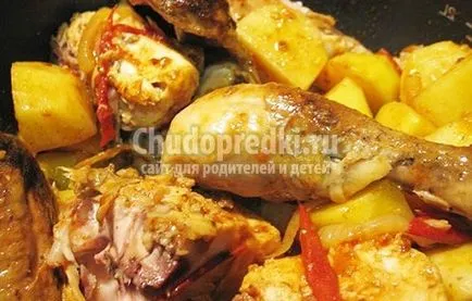 tocană de cartofi cu carne de pui