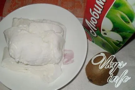 Cocktail de înghețată și suc rețetă într-un blender (suc) cocktail înghețată și reteta suc într-un blender