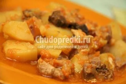 tocană de cartofi cu carne de pui