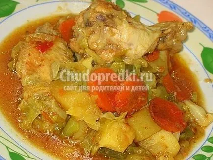 tocană de cartofi cu carne de pui