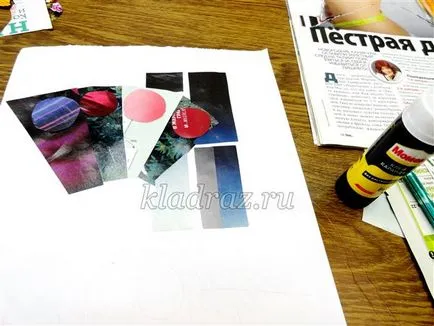 Colaj de decupaje din reviste cu mâinile lor