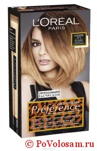 Paleta de par Dye L'Oreal Ombre de culori (vopsea) Colorant par L'Oreal Ombre paleta de culori