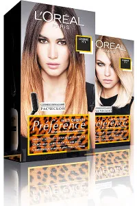 Ombre de colorare a părului de la L'Oreal - paleta de culori, comentarii, procedura în trepte de colorare (Ombre) Ombre de colorare a părului de la L'Oreal - paleta de culori, comentarii, mai multe etape Procedura de colorare