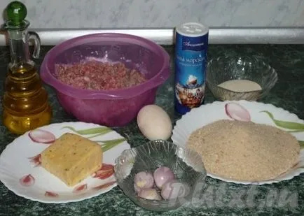 Chiftele de carne tocată și brânză - o rețetă cu fotografie (brânză) Chiftele de carne tocată și brânză - rețeta cu o fotografie