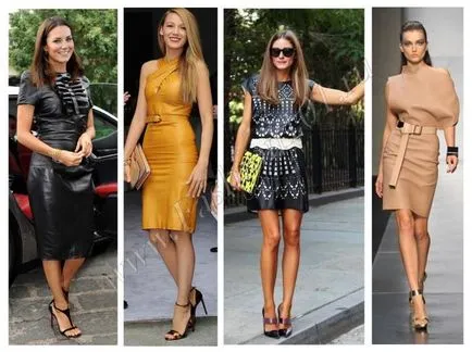 Rochie din piele - ce sa poarte, 95 de fotografii ale fetelor în rochii din piele
