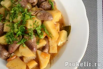 inimi de pui în multivarka - reteta cu o fotografie de cartofi (pui) inimi de pui în multivarka - reteta cu poze cu cartofi