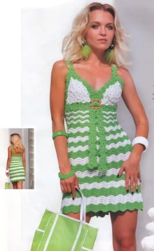 Rochie de vară cu cârlig - diagrame și fotografii