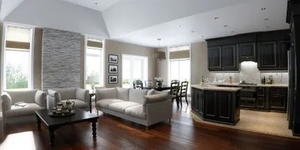 bucătărie-cameră de zi (151 poze) bucătărie combinată cu living în interior, reunește