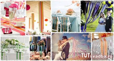 Ribbon în proiectarea de fotografii de nunta - nunta portal de nunta aici