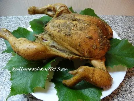 Afumat acasă pui - găti delicioase, frumos și confortabil! (grade în decurs de câteva ore) Afumat acasă pui - găti delicioase, frumos și confortabil!
