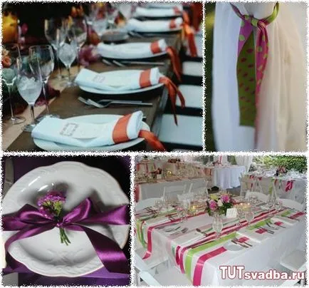 Ribbon în proiectarea de fotografii de nunta - nunta portal de nunta aici