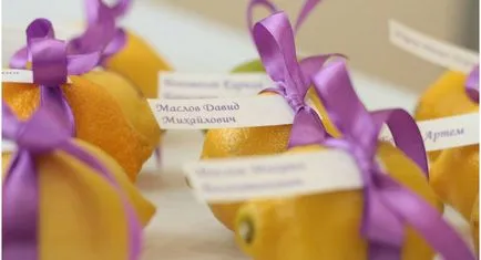 Lemon nunta - idei de design, fotografii