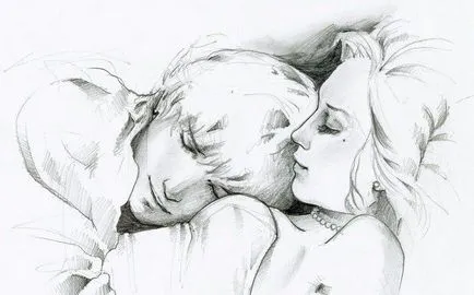 Dragoste desene in creion