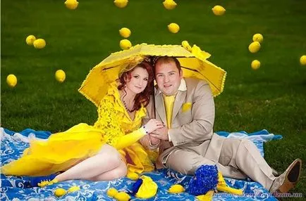 Lemon nunta, cum să combine piesele în proiectarea