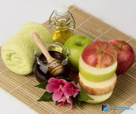 Masca de mere pentru uz facial, rețete, efect