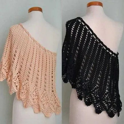 Metode poncho diagrame croșetat de tricotat și descrierea