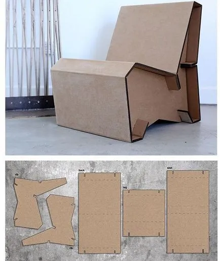 Mobilier din carton, cu mâinile lor 7 clase de master de mese, scaune și rafturi