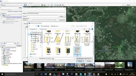 Suprapunerea hărți vechi pe imaginea prin satelit în Google Earth (suprapunere) Suprapunerea hărți vechi pe imaginea din satelit în Google Earth