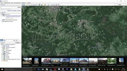 Suprapunerea hărți vechi pe imaginea prin satelit în Google Earth (prin satelit) Suprapunerea hărți vechi pe imaginea din satelit în Google Earth