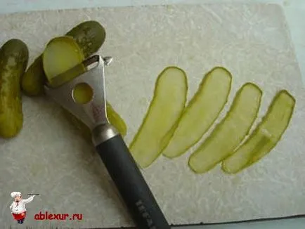 Legume Sculptare - tipuri de bază și metode, rozeta de castravete