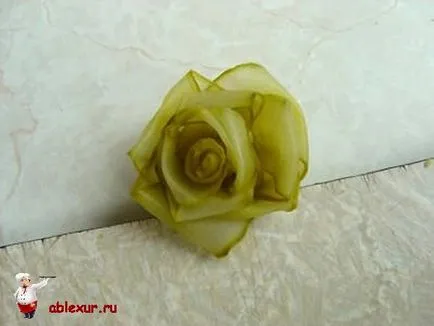 Legume Sculptare - tipuri de bază și metode, rozeta de castravete