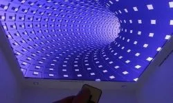 Plafoane întinse cu imprimare foto (100 interesante de design fotografie)