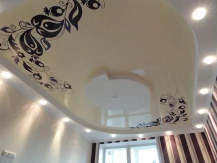 Tavane extensibile în camera de zi de imagine de design dormitor, split-nivel de 18 mp, în lucios