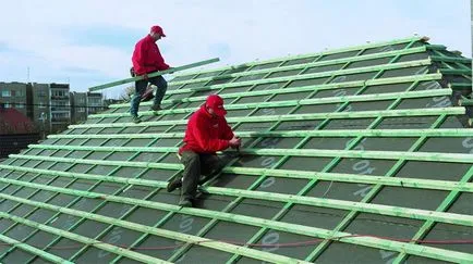Mantale sub etapa de metal, instalare, dispozitiv