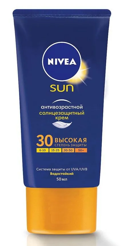 Nivea anti-îmbătrânire instrucțiuni de protecție solară pentru utilizare, pret, recenzii, descrieri