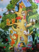 Efectuarea pereți grădiniță (grădina) Design de perete în grădiniță