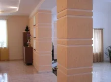 Finisare scoarta unei case private și tehnologie fațadă și opțiuni pentru interior (privat) Finisare gândacului fațadă a casei private și în interiorul opțiunilor de tehnologie și facilități