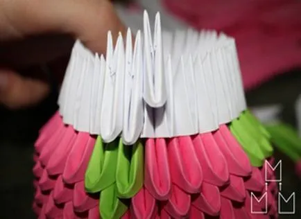 Origami scheme de module triunghiulare pentru începători cu fotografii și video