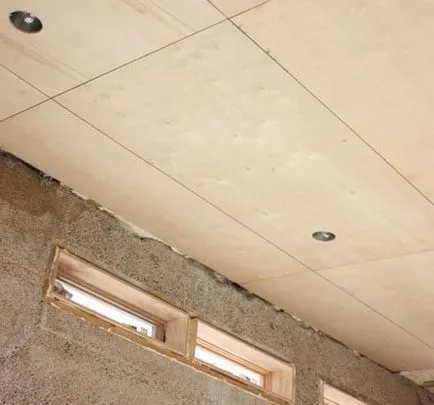Finalizarea plăci aglomerate tavan, cu mâinile lor și cum să arma mai bine culoarea, fotografie și video