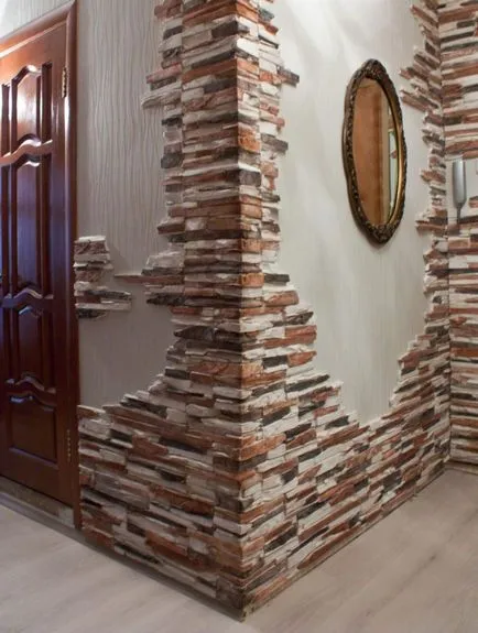 Decorarea pereților de piatră - Fotografii de opțiuni de design frumoase în interior (finisaj) Decorarea pereților de piatră - Fotografii de opțiuni de design frumoase în interior