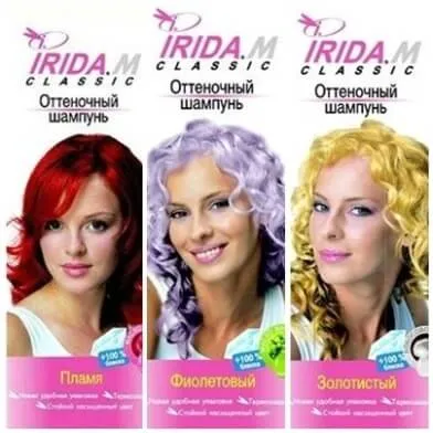 șampon colorat Irida afla despre secretele aplicării (un tablou) șampon colorat Irida afla despre secretele cererii