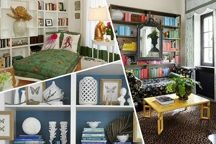 rafturi deschise, design și decor