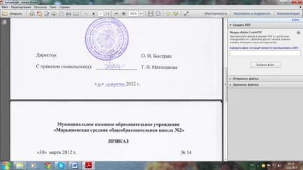 Traducerea documentului scanat în format pdf