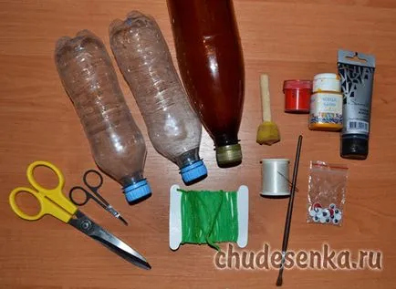 Bee de sticle de plastic - chudesenka - site pentru copii și părinți