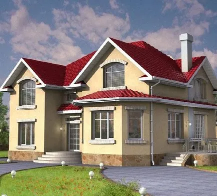 Pictura exteriorul casei cu propriile sale mâini, portal de construcție