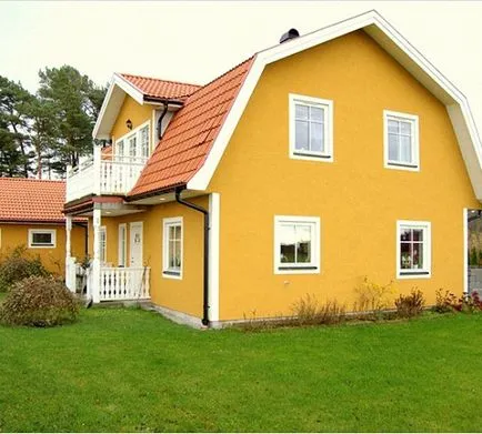 Pictura exteriorul casei cu propriile sale mâini, portal de construcție