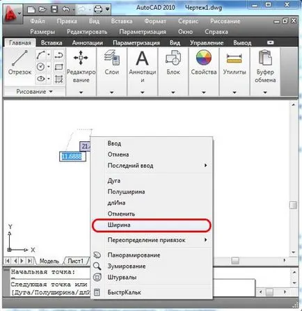 Polilinie autocad